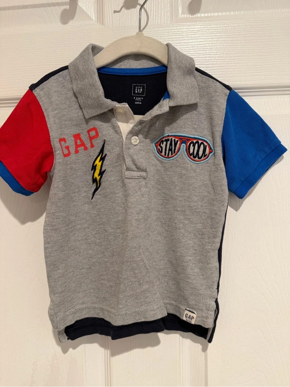 Baby Gap Toddler Boys Polo Shirt Bundle Size 2 Years Colorblock Graphic Shirts